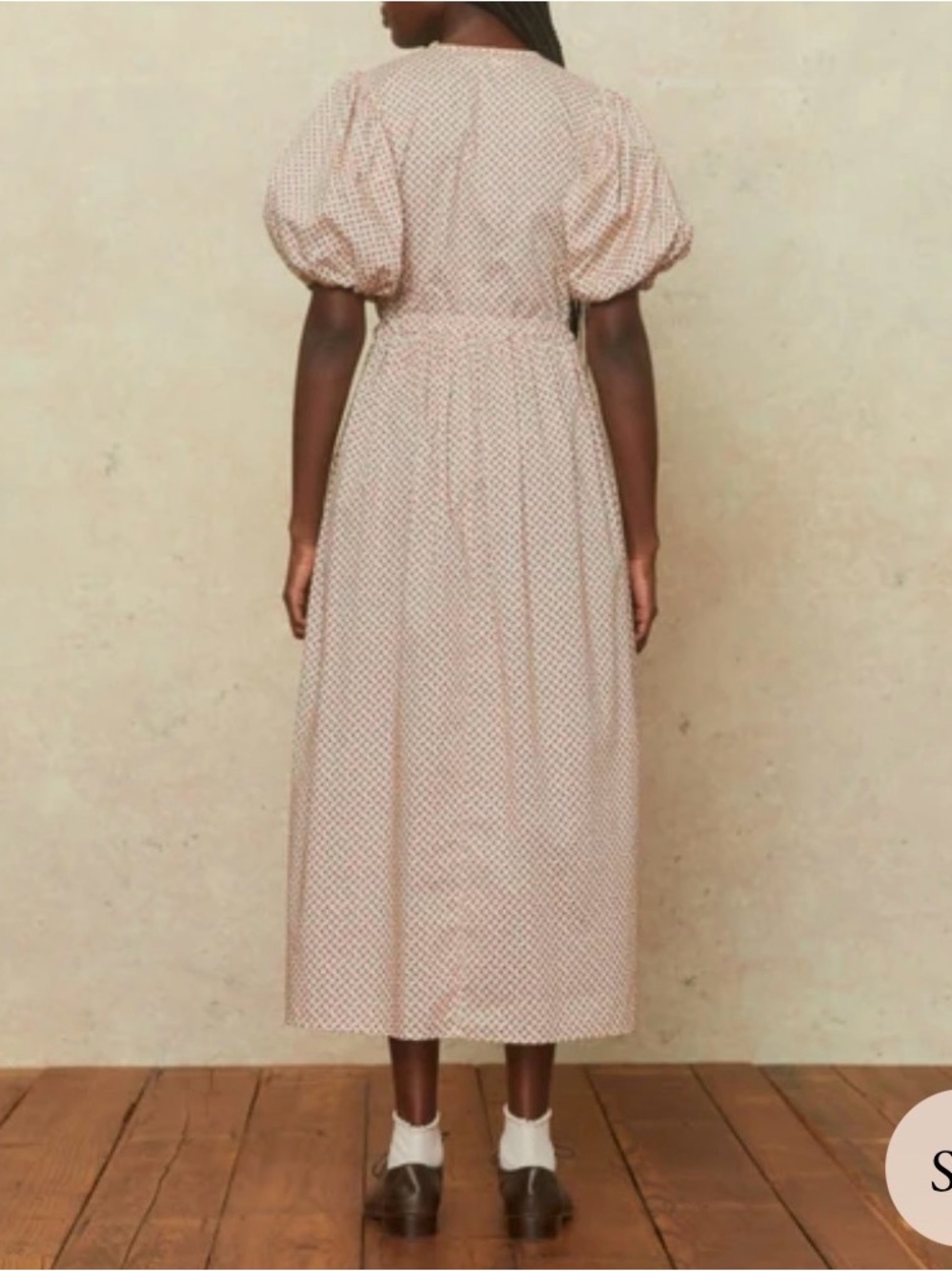 Christy Dawn Dahlia Dress | Geo Ditsy Cream M - Picture 3 of 15